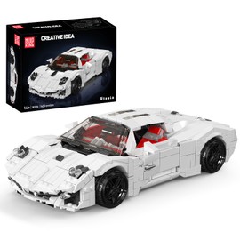 Mould King 10196 Sport Car Model, Clasic Racing Car Building Blocks Kit with 1423 Pieces, Construction Vehicle Toy, Collection Set for Adult