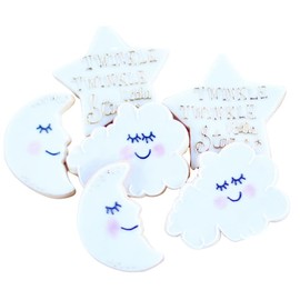 ½ Dz.Twinkle Twinkle Little Star (Expanded) Cookie Set! Time for Night Night! Birthday, Baby Themed Shower Party Favors or Gift!