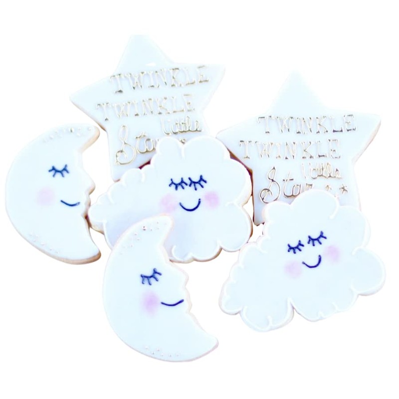 ½ Dz.Twinkle Twinkle Little Star (Expanded) Cookie Set! Time for