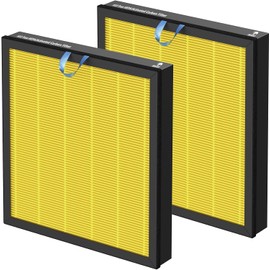 Amboseli 200S Replacement Filter Compatible with LEVOIT Vital 200S Air Purifie-r, 3-in-1 H13 Grade True HEPA, High-Efficiency Activated Carbon Vital 200S-P Replacement Filter (Yellow, 2 Pack)