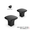 homdiy 5 Pack Cabinet Knobs Matte Black Dresser Knobs, Aluminum