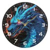 YETTASBIN Dragon Wall Clock, Silent Non Ticking Battery Operated Creative