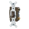 Leviton 54504-2 15-Amp 120/277-Volt, Toggle Framed 4-Way AC Switch, Tan Brown