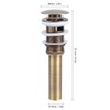 Sink Drain Stopper Antique Brass Sink Strainer for 40-45mm Mounting