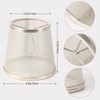 YISUN Crystal Chandelier Mini Lamp Shade 5.5-inch, Bell, Clip On,