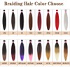 MEZIRU Red Braiding Hair Pre Stretched 26 Inch 6Pcs/Packs Synthetic