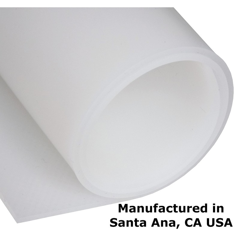 Silicone Rubber Sheet, 50A 1/16 x 9 x 12", Food