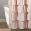 Lush Decor, Blush Ruffle Shower Curtain, 72" x 72"