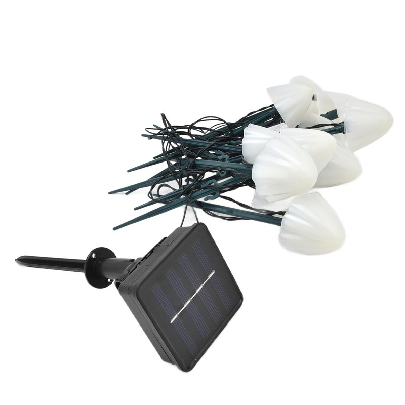 Mushroom Shaped Solar Light String Waterproof Dustproof Landscape Light with
