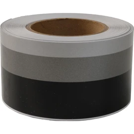 Linear Designs Premium 2" X 50' Three Color Stripe - Black Silver