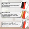 ANBOWEI 15pcs Mini Wire Brushes for Cleaning with Small Brass