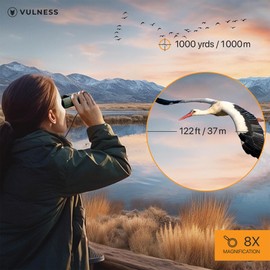 Binoculars for Adults | Compact Small Mini Travel Binocular for Bird Watching High Powered Electronics Cruise Ship Essentials Norwegian Alaska Must Haves Hiking Camping Gear by VULNESS (Camo, 8X21)