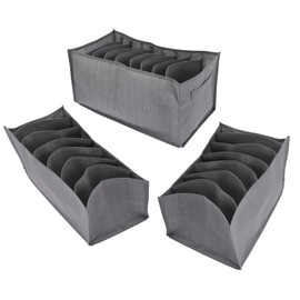 NOLITOY 3pcs Clothes Drawer Organizer Multi Compartment Jeans Sweater Storage for Home and Bedroom Portable Lightweight for Wardrobe Organization