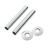 Arroll Pipe Shroud Kit Chrome 130 x 18mm