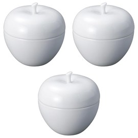 Set of 3 Apple Lids [ 3.6 x 3.6 inches (9.1 x 9.2 cm) | Children's Tableware Setomonohonpo