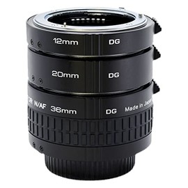 Kenko Extension Tube Set for Close-Up, DG Extension Tube Set for Nikon F-Mount, Support Full Frame Camera, 12 mm/20 mm/36 mm, Set of 3, Stackable, for Close-Up, 899977