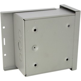 Wiegmann RSC080804 RSC-Series NEMA 1/3R Wall-Mount Enclosure with Lift-Off Screw Cover and Knockouts, Carbon Steel, 8" x 8" x 4"