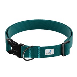MASCRETTA Collar para Perro con diseño Ajustable de Algodón Compatible con Cualquier Correa. Collar para Razas Chicas, Medianas o Grandes. Collar para Perro y Gato. Dog Collar (Azul, S)