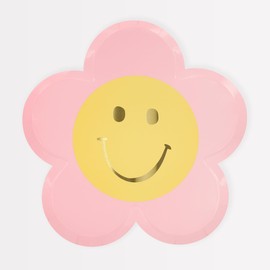 Meri Meri Happy Face Flower Plates (Pack of 8)