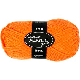 421709 50g 80m Neon Orange - Acrylic Double Knit Wool