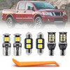 15pcs White LED Interior Lights Bulb Kit for Nissan Titan