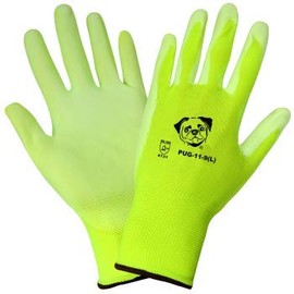 Global Glove PUG11 Polyurethane/Nylon Glove, Work, White (Pack Of 12) (Large)