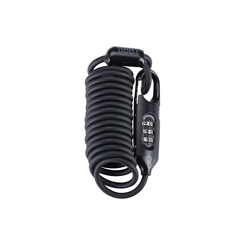 BBB Cycling BBL-56 CoilSafe Coil Bike Lock, Black
