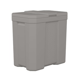 Suncast 28 Gallon Heavy Duty Storage Box, Durable, Multi-Purpose Container for Salt, Sand, Dirt, Ice Melt, and Outdoor Supplies, Made in the USA