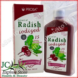 Prosa IODIZED RADISH EXTRACT SYRUP EXTRACTO DE RABANO YODADO JARABE 15 VITAMINAS