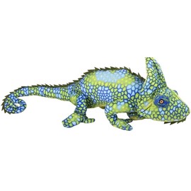 AP One Large Green Plush Stuffed Realistic Chameleon - 27"
