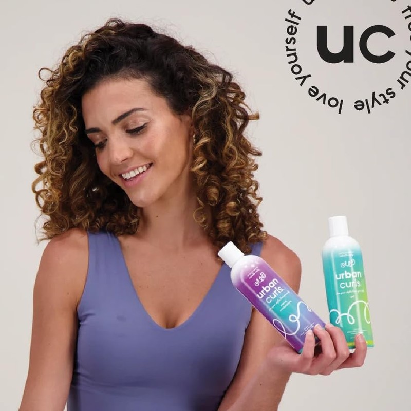 URBAN CURLS, Gel para Definir Rizos Libre de Sulfatos, Parabenos,
