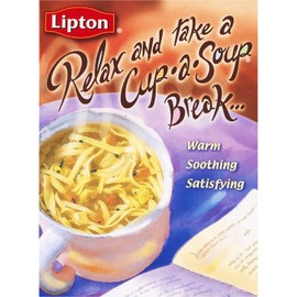 Lipton Cup-A-Soup Cream of Chicken 4 Count 2.4-Ounce Box (Pack of 6)