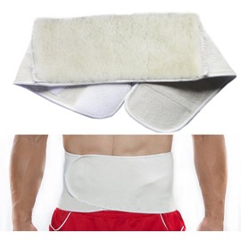 BXT Medical Grade Unisex Abdominal Support Binder Thermal Merino Wool Warming Kidney Belt Healing Pain Waist Brace Stomach Waist Back Wrap Support Binder