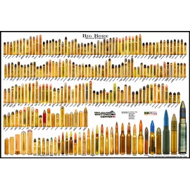 Big BORE (Standard & Obsolete) - Bullet Poster (Cartridge Comparison Chart)