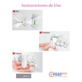 Lancetas Retráctil Medisafe Solo 23g Caja Con 200 Piezas Color Rosa Strefa