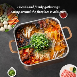 DAEDALUS 7 QT Stainless Steel Stock Pot 3 Triply Hammered Copper Pot for Cooking, Induction Large Cookware for Home Kitchen Restaurant, Dishwasher Oven Safe Rose Gold