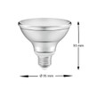 OSRAM LED Parathom PAR30, Socket: E27, Dimmable, Warm White, Replaces