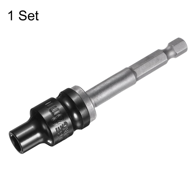 sourcing map Deep 6-Point Impact Socket 1/2" Drive 8mm Metric