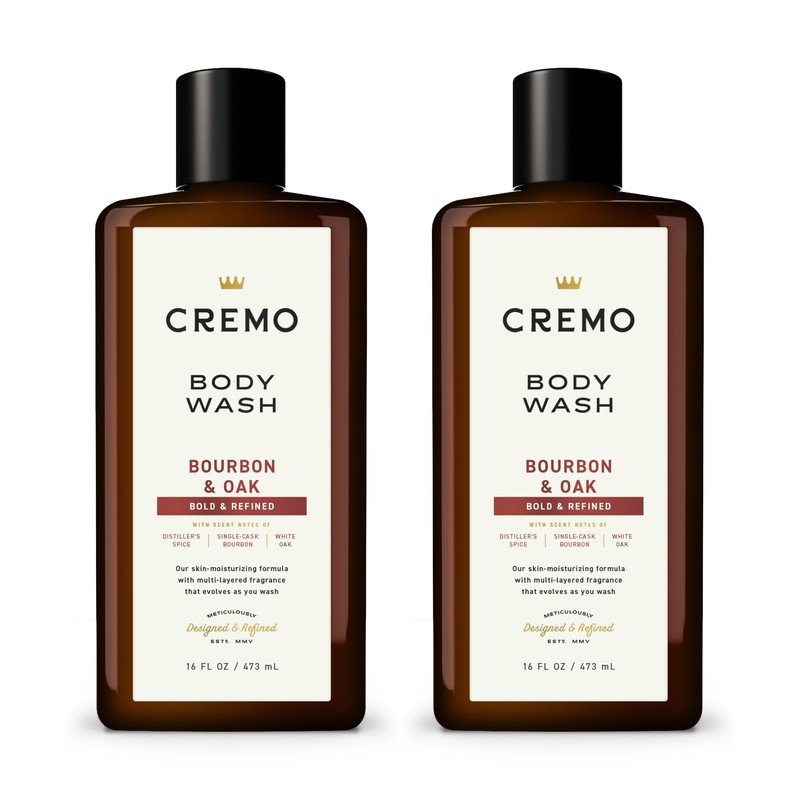 Cremo All Season Body Wash, Bourbon & Oak, 16 oz.