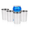 YOLCAR 4Pack 6oz Small Stainless Steel Cups, BPA Free Healthy