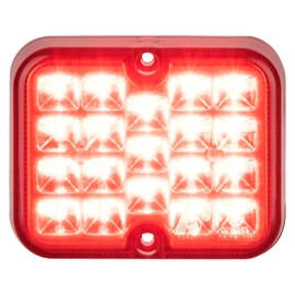 AUTOLIGHT 24 LED Rear Fog Light Fog Light Rear Light Red 12 V 100 x 81 x 28 mm 19 LEDs E-mark Waterproof for Car Trailer Tractor Caravan