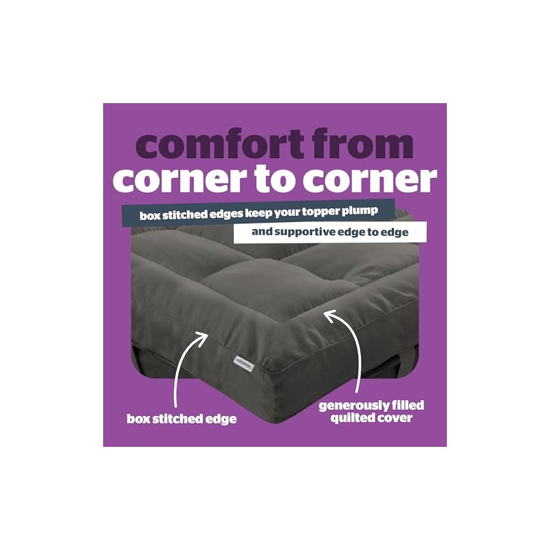 Silentnight 10cm Mattress Topper Double Bed Ultimate Deep Sleep -
