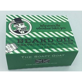 Beard Oil Gift Travel Set, contains 3 oils Driftwood, Sandalwood and Cinnamon