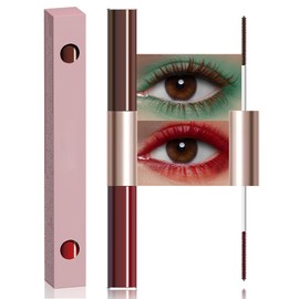 Colorful Mascara-Smudge-Proof, Long-Lasting, Volumizing & Lengthening,Vibrant Purple, Blue, Green & More,Waterproof Eye Makeup for Party & Daily Looks – Gift for Women (04#-Brown&Red, 1 Pcs)