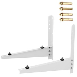 ZUAVIALA Outdoor Mini Split Wall Mounting Bracket for 9000 Btu to 36000 Btu Ductless Mini Split Air Conditioner AC Heat Pump Systems, Heavy Duty AC Support Bracket for Outside, Holds Up to 330lbs