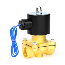 TAILONZ PNEUMATIC 1 Inch NPT DC12V Brass Electric Solenoid Valve 2W-250-25 Normally Closed Water, Air, Diesel