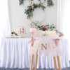Rose Gold, Blush & White Highchair Banner - 1st Birthday