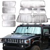 PIUGILH Car Windshield Sunshade UV Ray Reflector Fit for Hummer