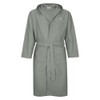 Renato Balestra Unisex Microfibre Bathrobe with Hood, gray