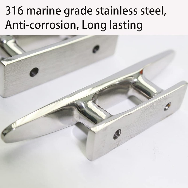 KAHACIYO Boat Cleat Open Base Boat Cleat 4 inch, Dock